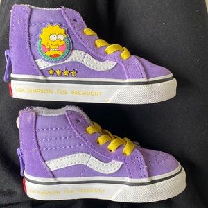Toddler high top Vans The Simpsons size 4.5